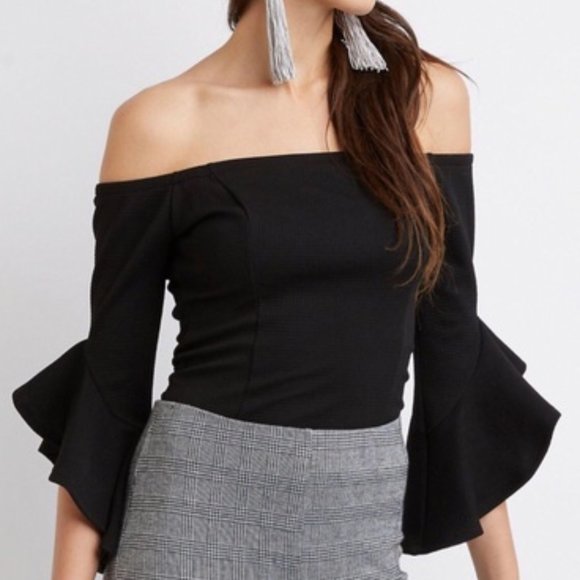 Charlotte Russe Tops - NEW Charlotte Russe Bell Sleeve off should…